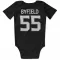 Black Los Angeles Kings Quinton Byfield   Newborn & Infant Bodysuit