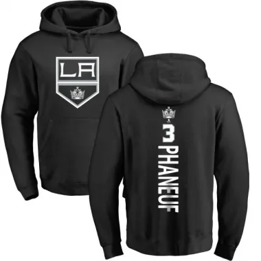 Black Men's Dion Phaneuf Los Angeles Kings Branded Backer Pullover Hoodie