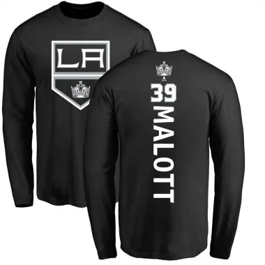 Black Men's Jeff Malott Los Angeles Kings Backer Long Sleeve T-Shirt -