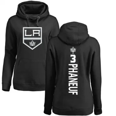 Black Women's Dion Phaneuf Los Angeles Kings Branded Backer Pullover Hoodie