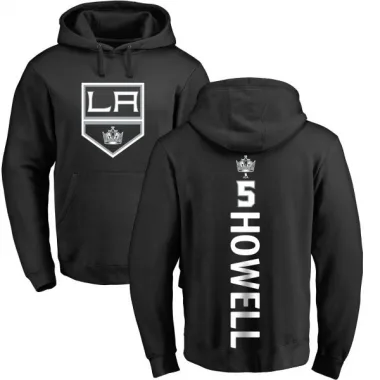 Black Youth Harry Howell Los Angeles Kings Branded Backer Pullover Hoodie