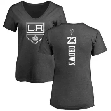 Brown Women's Dustin Brown Los Angeles Kings One Color Backer T-Shirt - Charcoal