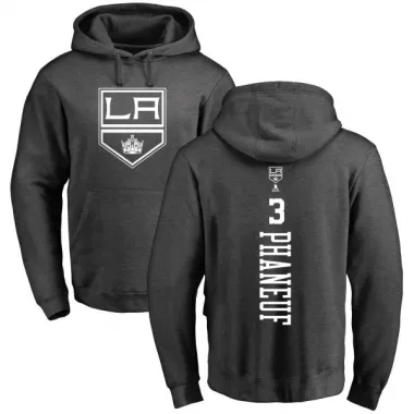 Charcoal Men's Dion Phaneuf Los Angeles Kings Branded One Color Backer Pullover Hoodie