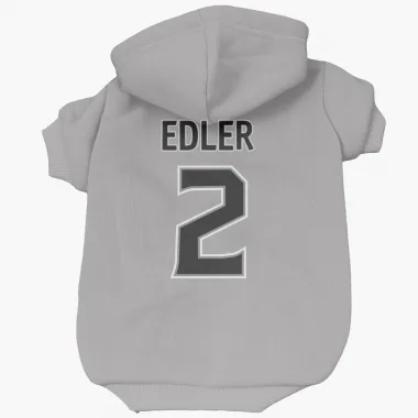 Gray Los Angeles Kings Alexander Edler   Dog & Cat Pet Hoodie