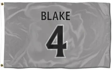 Gray Los Angeles Kings Rob Blake   Flag (3 X 5)