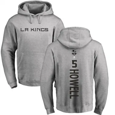 Men's Harry Howell Los Angeles Kings Branded Ash Backer Pullover Hoodie