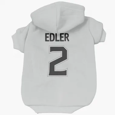 White Los Angeles Kings Alexander Edler   Dog & Cat Pet Hoodie