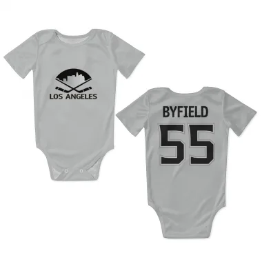 White Los Angeles Kings Quinton Byfield   Newborn & Infant Bodysuit