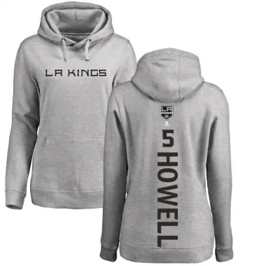 Women's Harry Howell Los Angeles Kings Branded Ash Backer Pullover Hoodie